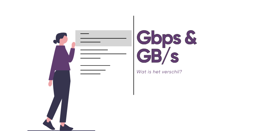 Wat is het verschil tussen Gbps en GB/s