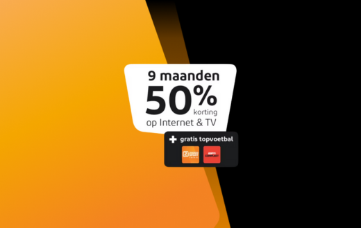 9 maanden 50% korting bij Ziggo